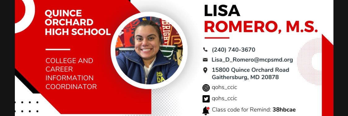 Ms. Romero - College & Career Info. Coordinator's banner