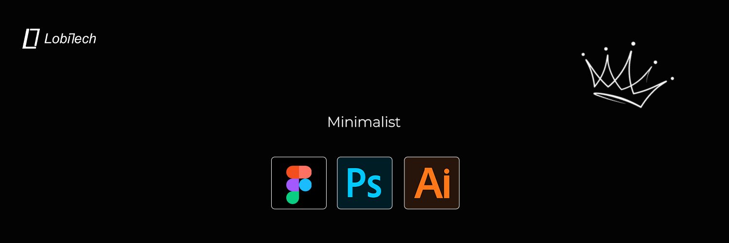 Minimalist designer banner