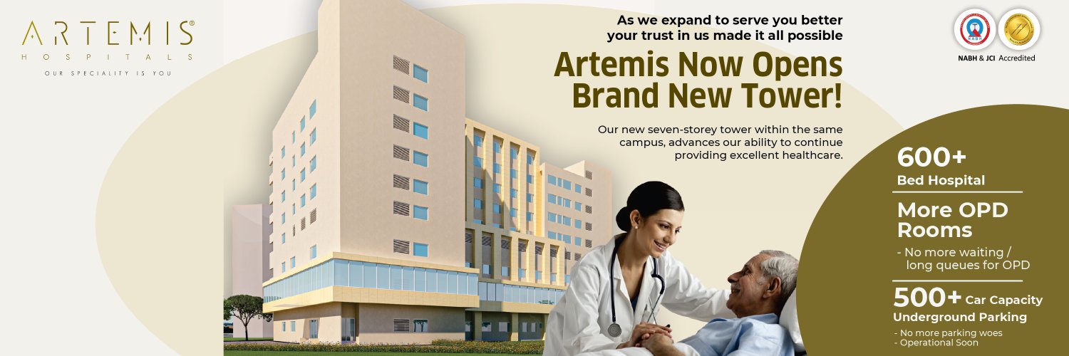 Artemis Hospitals banner