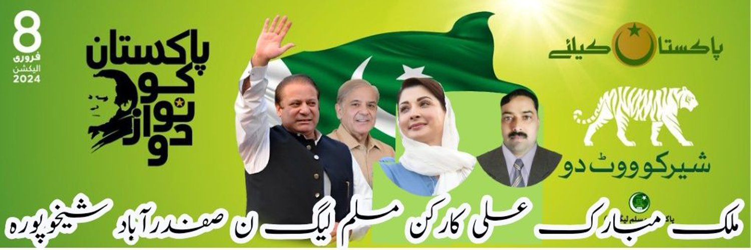 Malik Mubarik Ali PML-N Profile Banner