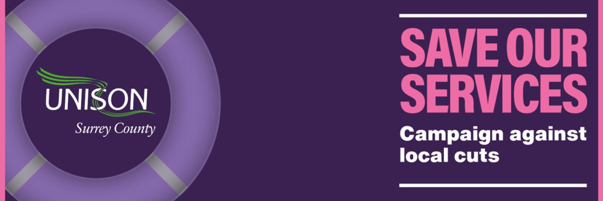 Surrey County UNISON banner