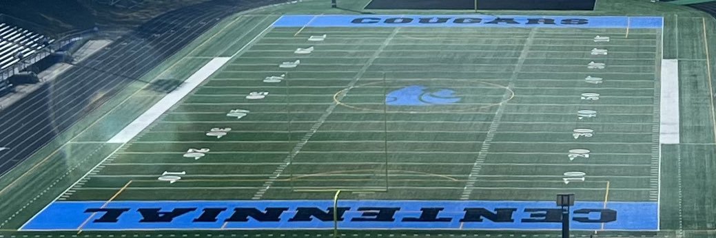 Centennial Cougars Football's banner