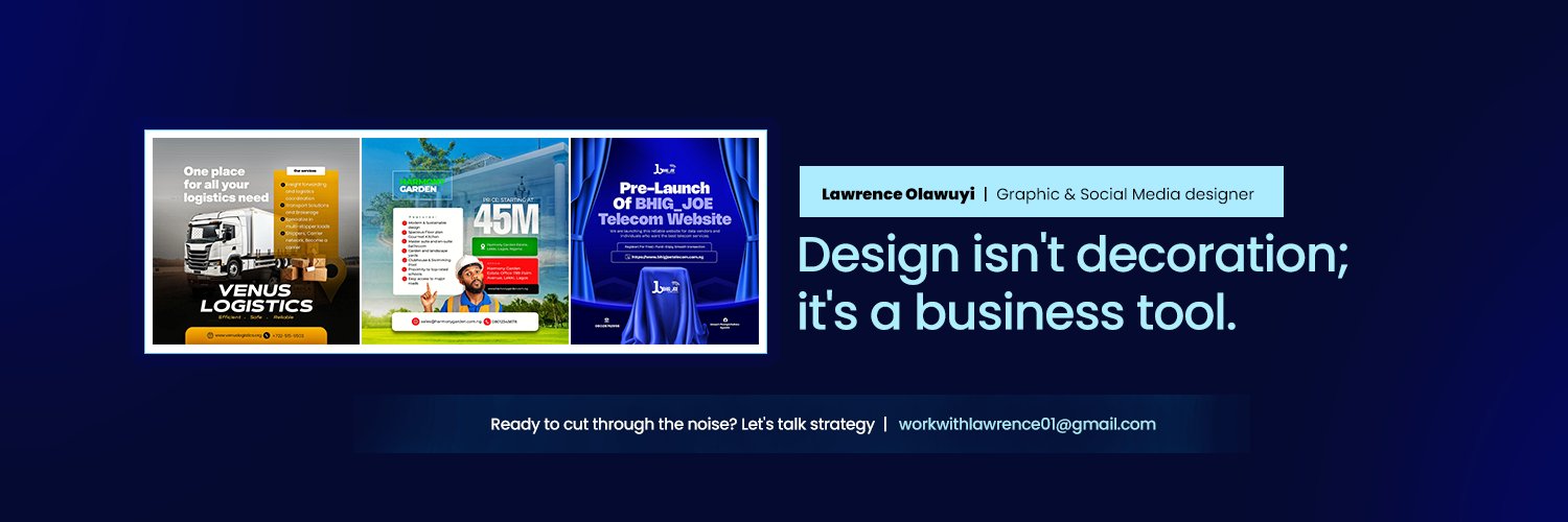 Lawrence Olawuyi's banner