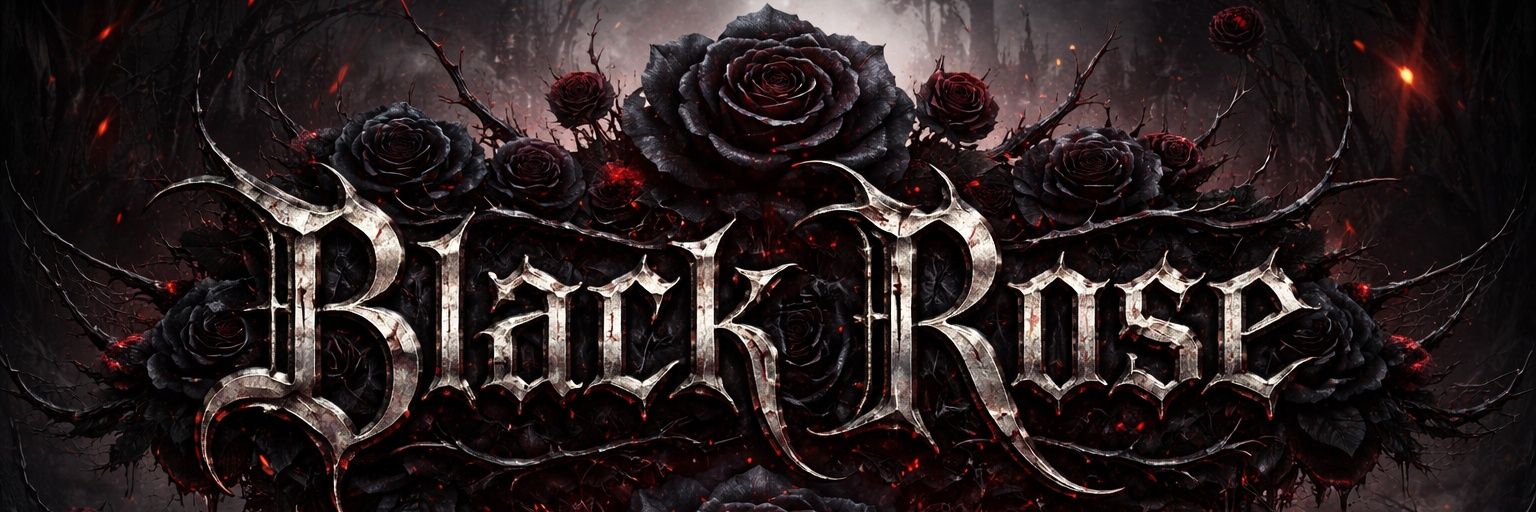 Black rose banner