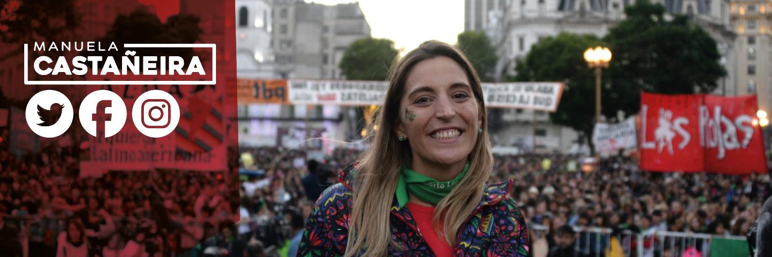 Manuela Castañeira's banner