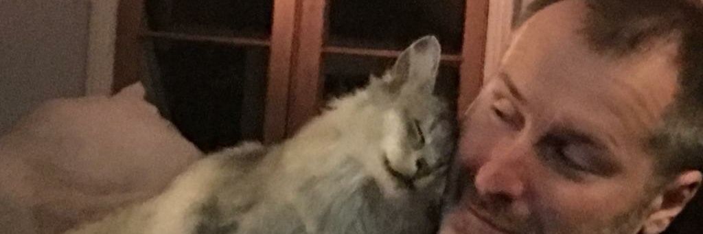 Mike self-parodying Floorstand banner