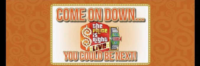 Price Is Right Live! (On Tour Now!) banner