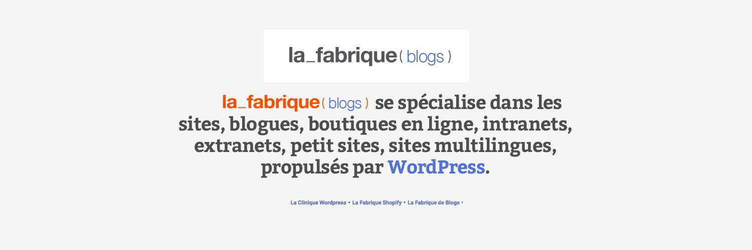 FabriqueDeBlogs's profile banner image