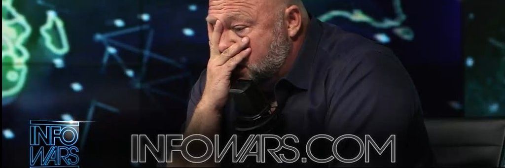 Modern Warfare with Alex Jones's banner