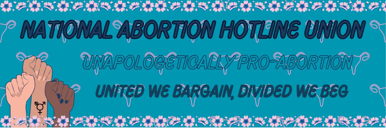 National Abortion Hotline Union banner