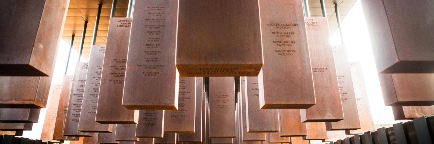 The National Memorial for Peace and Justice banner