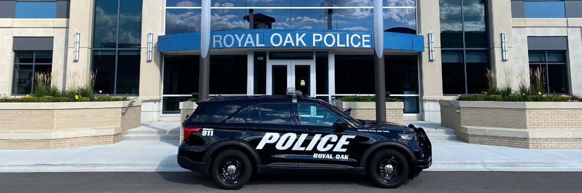 Royal Oak Police Department banner