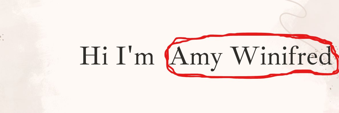 Amy Winifred || PM💕 banner
