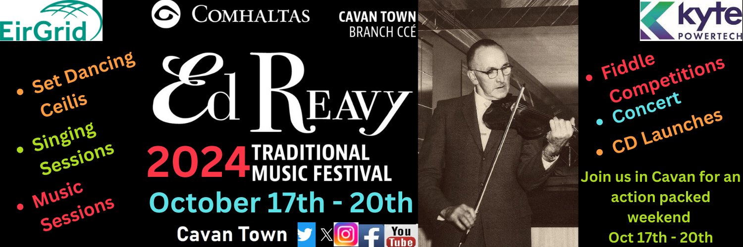 Ed Reavy Traditional Music Festival banner