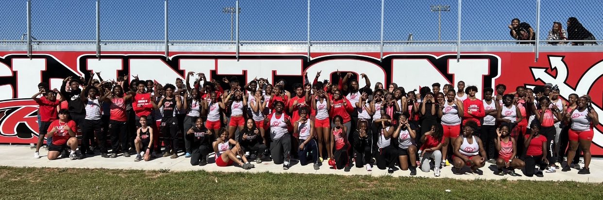 Clinton Red Devils Track & Field banner