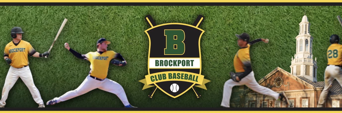 Brockport Club Baseball banner