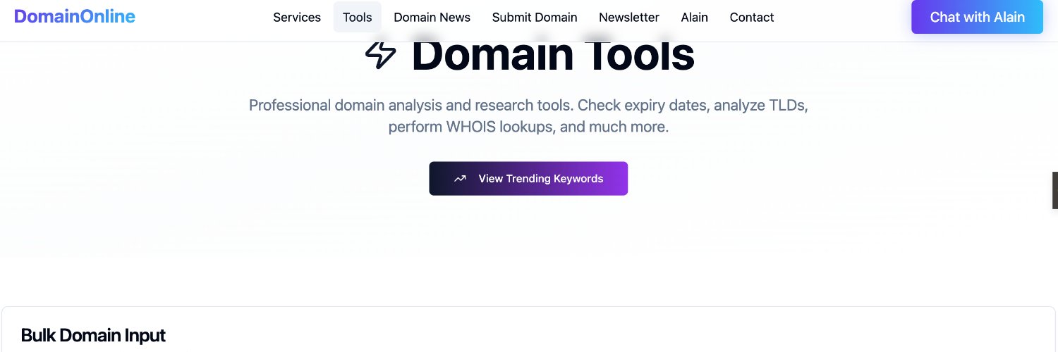 DomainOnline banner