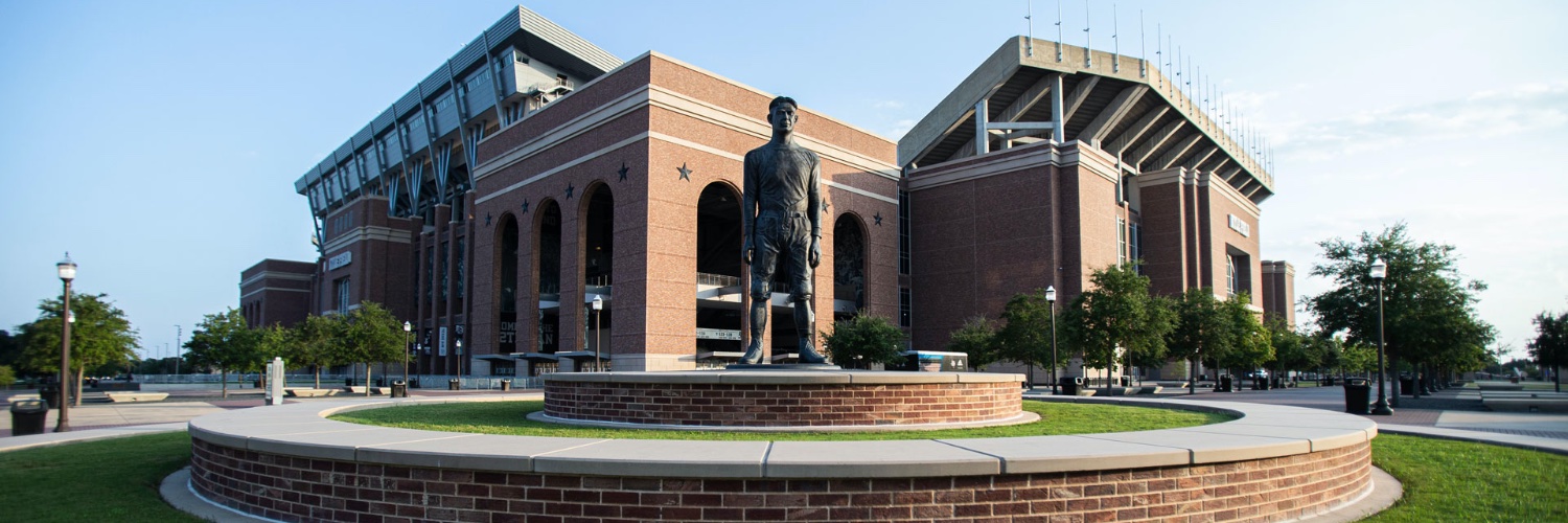 Texas A&M Athletics Communications banner