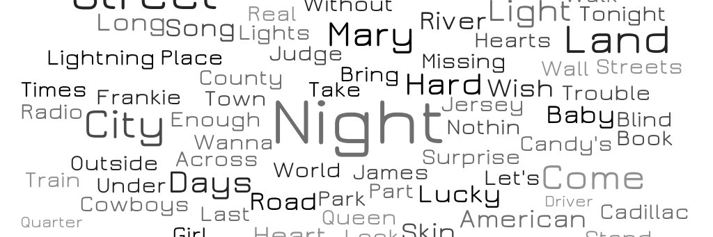 Springsteen Lyrics banner