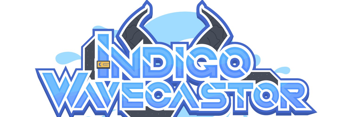 Indigo WaveCastor 💧 Vtuber banner
