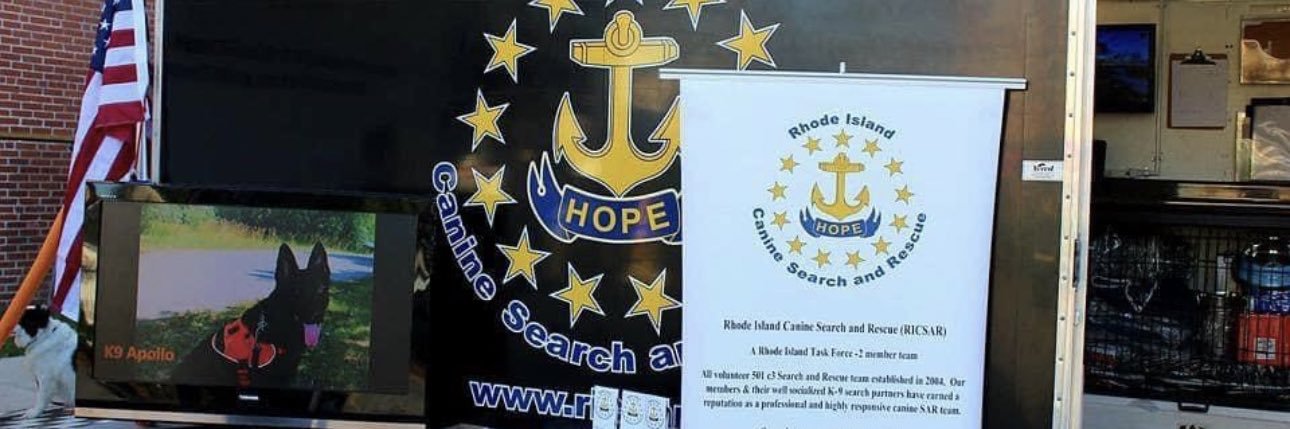 Rhode Island Canine Search and Rescue banner