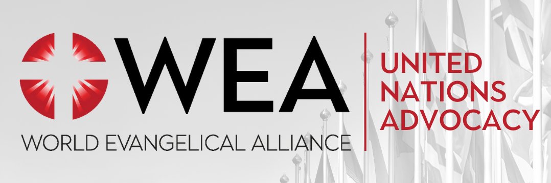 World Evangelical Alliance at the United Nations banner