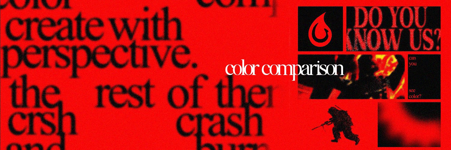 color comparison banner