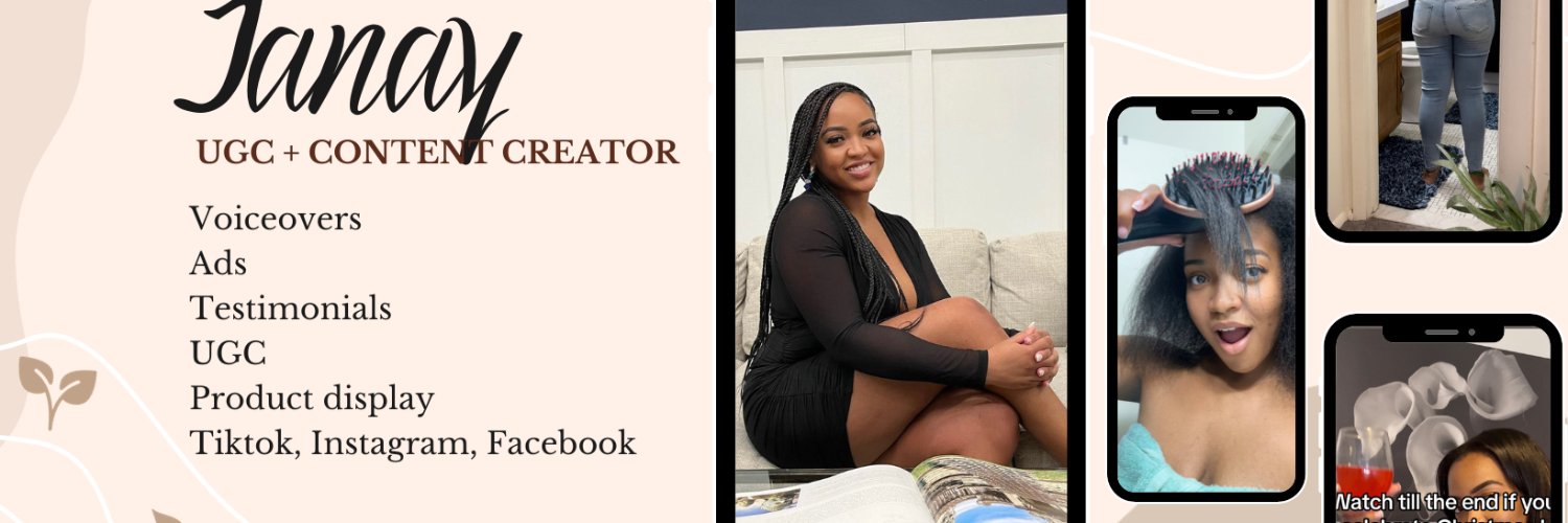 Janay | UGC Creator banner
