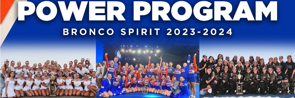 Boise State Spirit Squad banner
