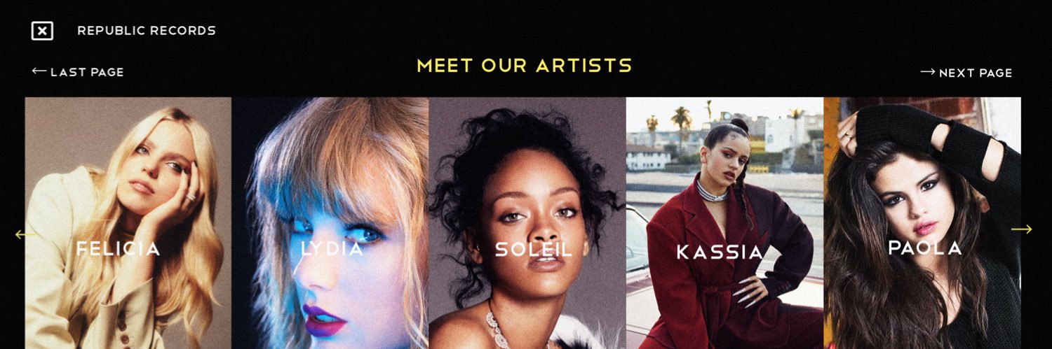 Republic Records: Fansite ᴿᴾ banner