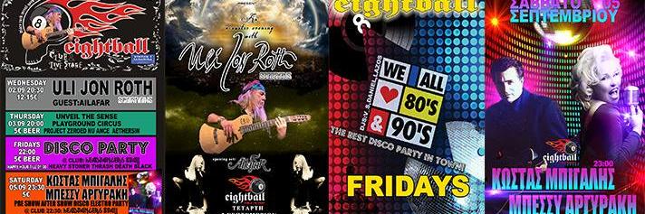 Eightball Live Stage banner