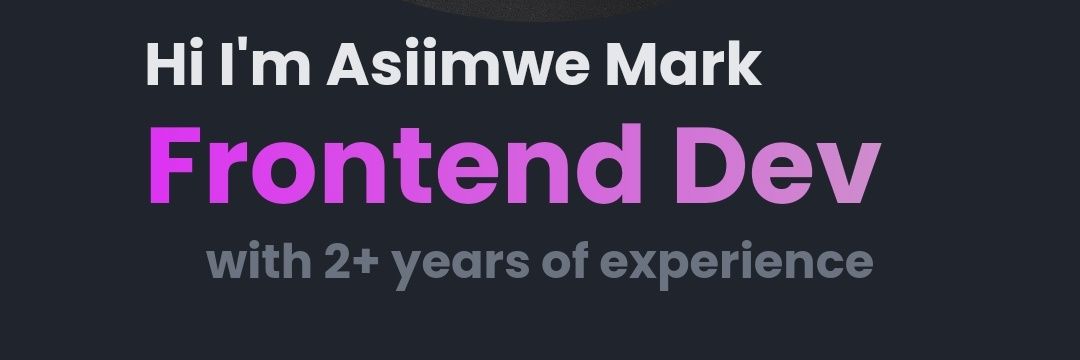 MarkAsiimwe's profile banner image