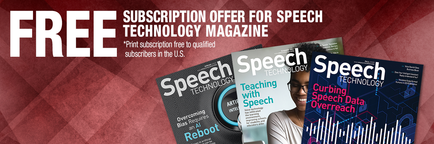 SpeechTech Magazine banner
