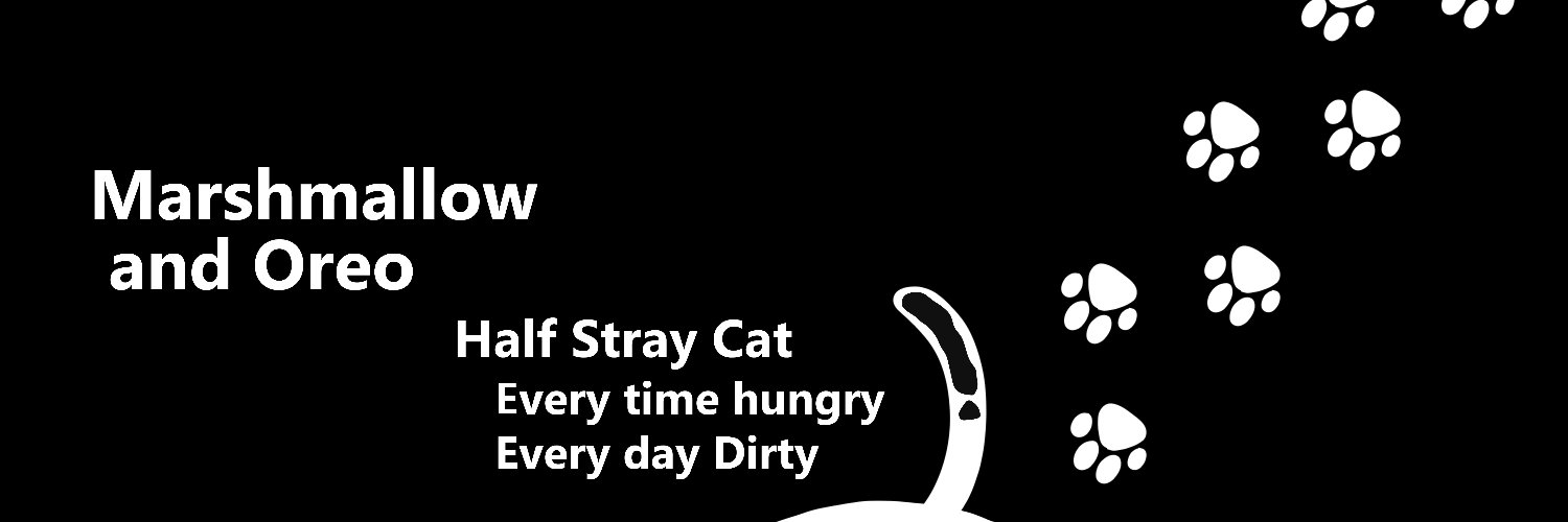 Marshmallow and Oreo🐾❤️😺❤️😽❤️'s banner