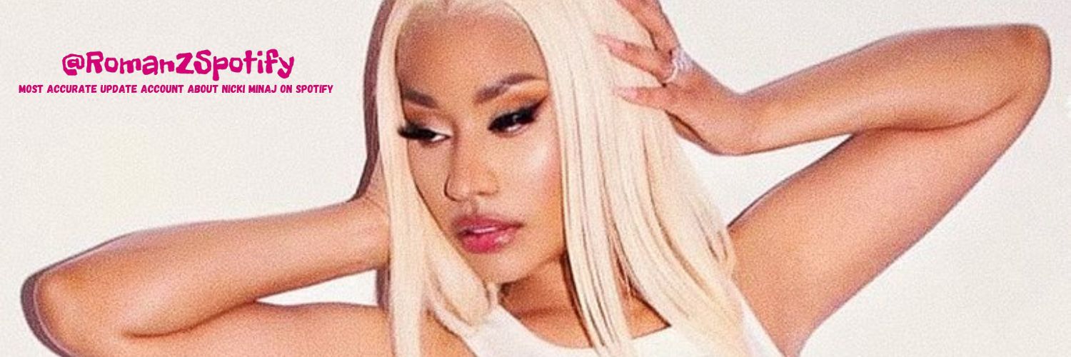 Nicki Minaj on Spotify's banner