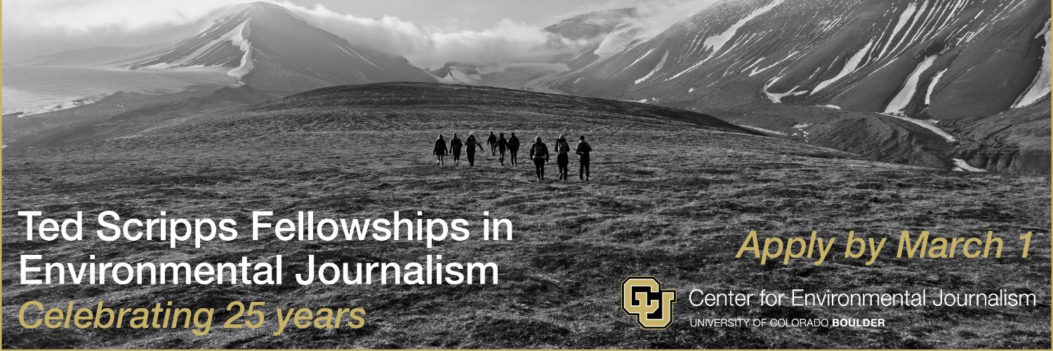 Center for Environmental Journalism banner