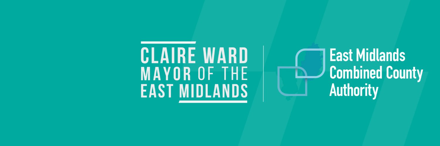 Mayor of the East Midlands, Claire Ward's banner