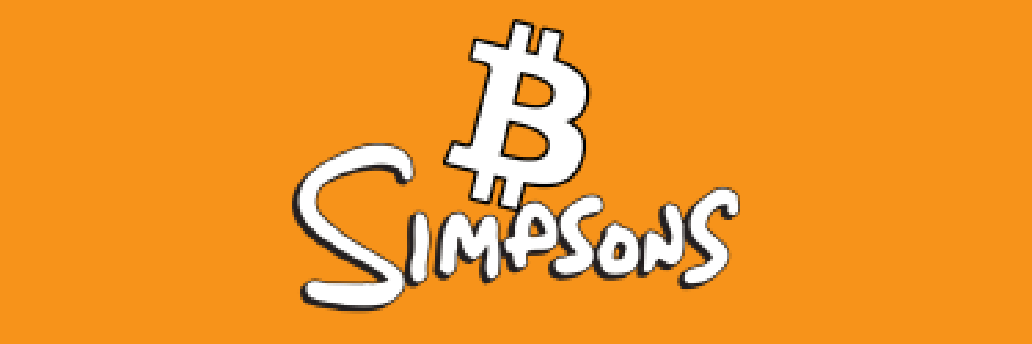 Bitcoin Simpsons banner
