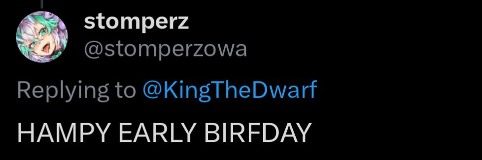 King, The Dwarf 🇨🇦 (Oshis:🐟/🧀🎀/🦖/👻🍽️) banner