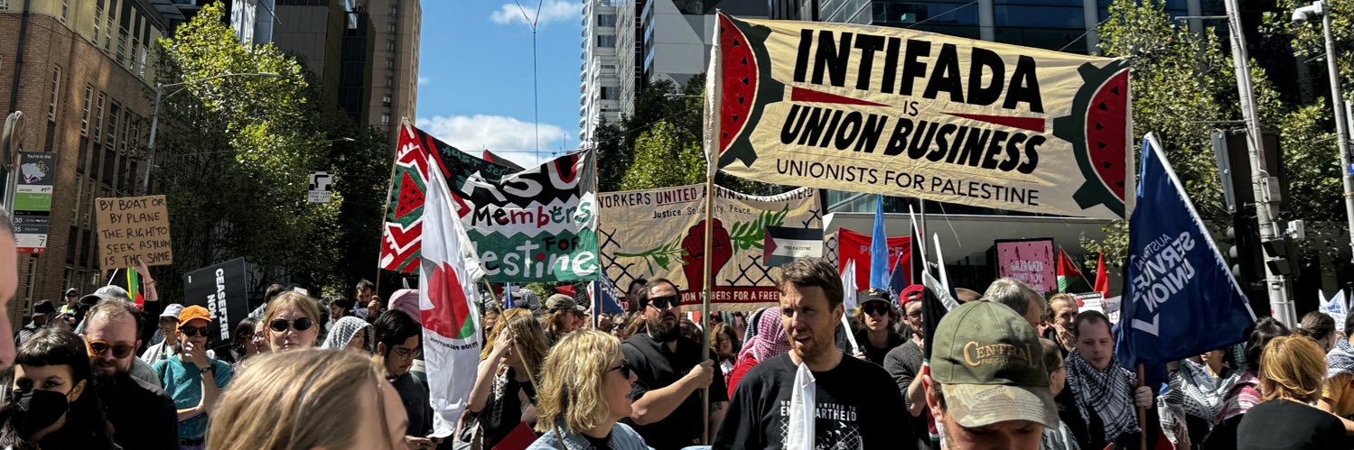 UnionistsforPalestine's banner