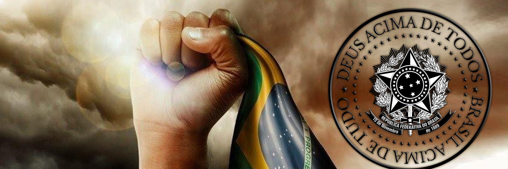 Brasil acima de tudo banner