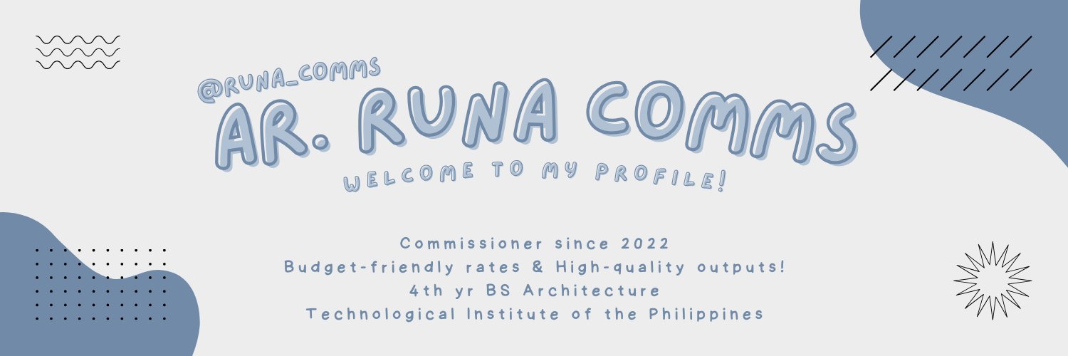 🏘️ Ar. Runa Comms | OPEN banner