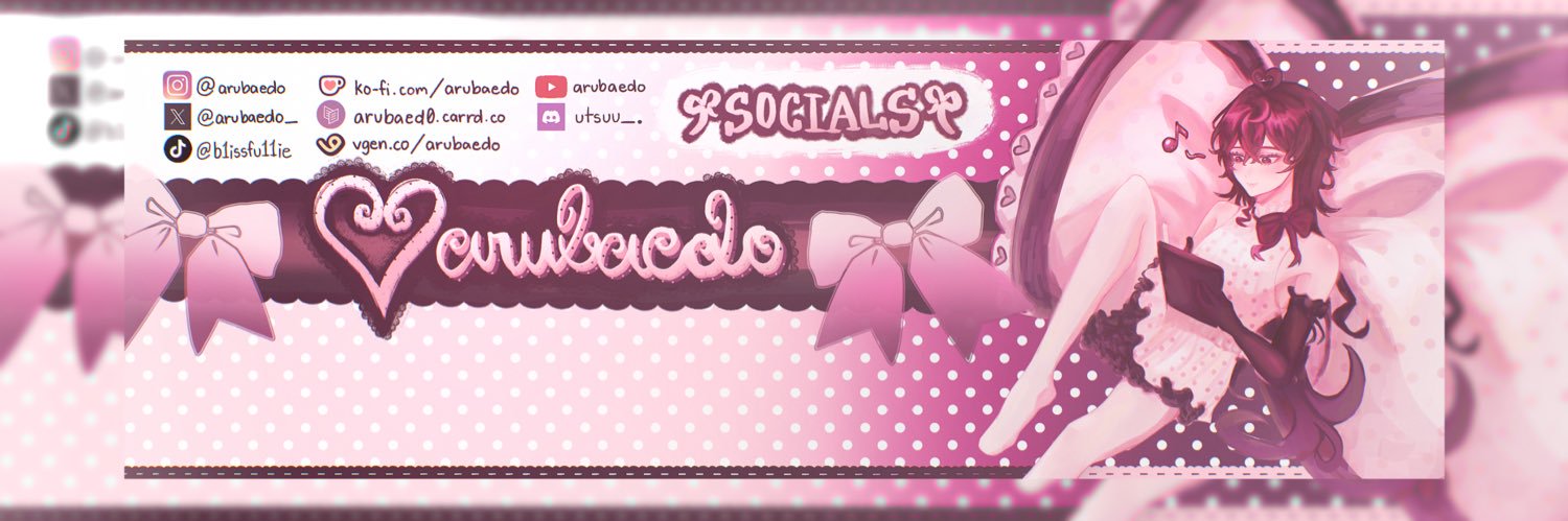arubaedo | VGen/Comms Open! 💗 banner