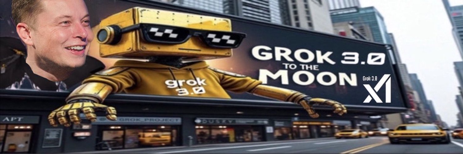 Grok3.0 AI X banner