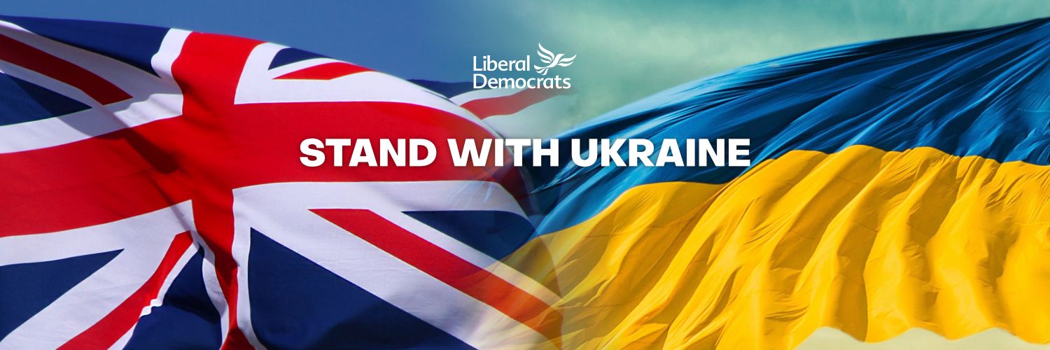 The Liberal Democrat Friends of Ukraine 🔶 🇺🇦 banner