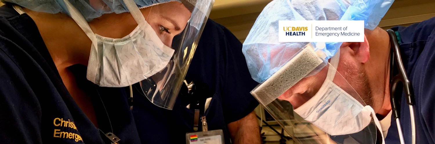 UC Davis Health Department of Emergency Medicine banner