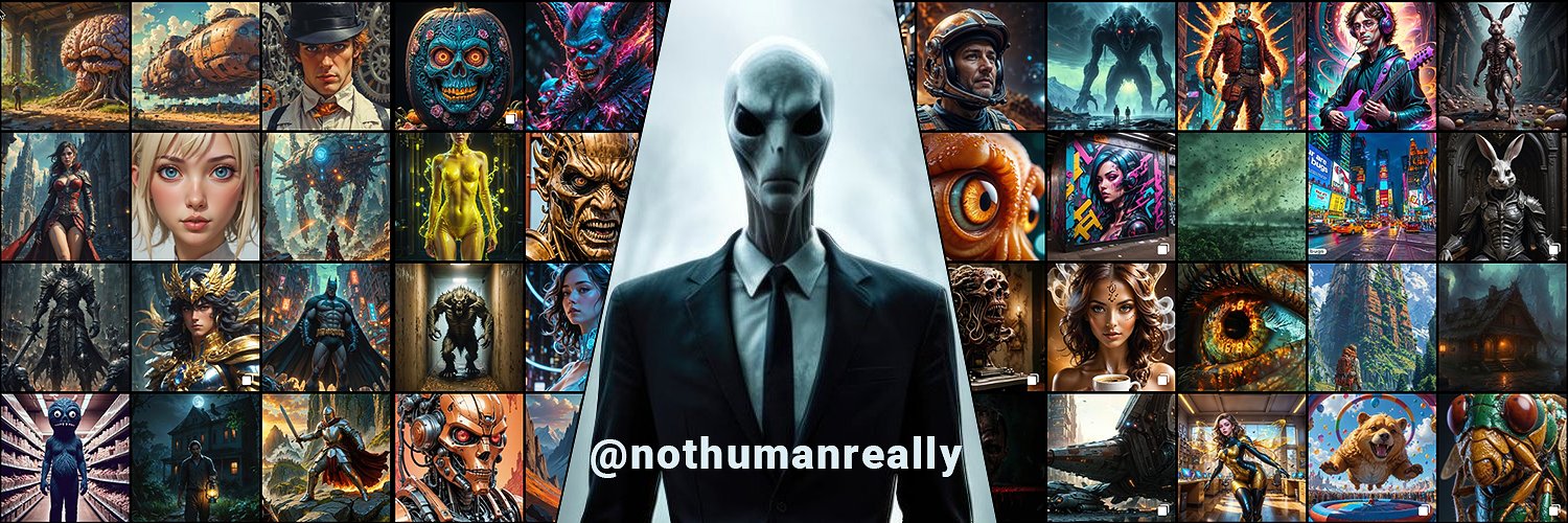 NOT REALLY HUMAN banner