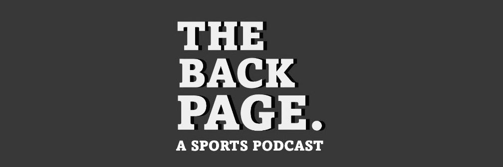 The Back Page. Podcast banner