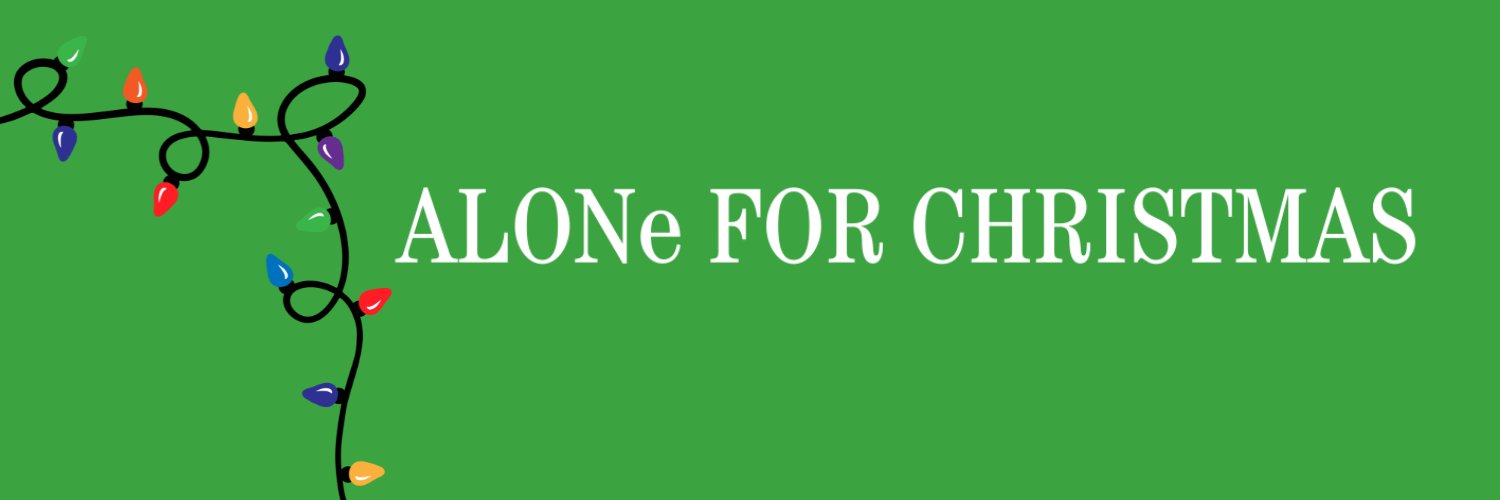 Alone for Christmas banner
