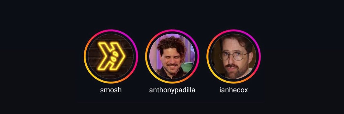 are ian + anthony in a video today?'s banner